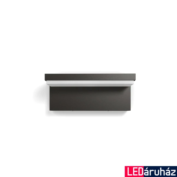 Philips Bustan antracit kültéri fali LED lámpa, beépített LED, 2x4,5W, 4000K természetes fehér, IP44, 1648393P3