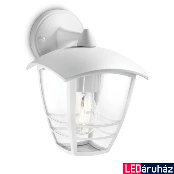 Philips Creek kerti kültéri fali lámpa, E27 foglalat, fehér, 153813116