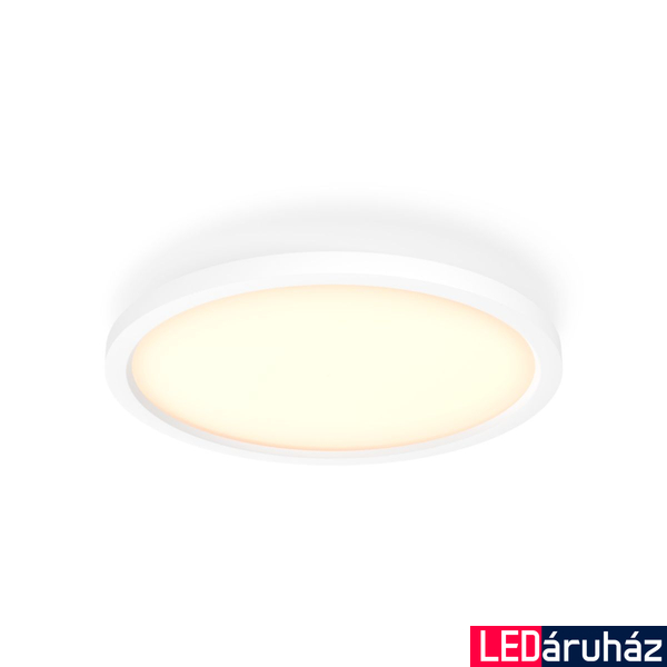 Philips Hue Aurelle fehér mennyezeti LED panel, 39,5cm átmérő, White Ambiance, 21W, 2450lm, 2200-6500K változtatható fehér, 8719514382688