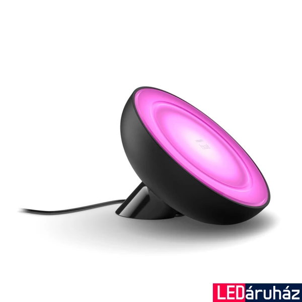 Philips Hue Bloom fekete asztali lámpa, White and Color Ambiance, 7,1W, 500lm, RGBW 2000-6500K, 8718699771126
