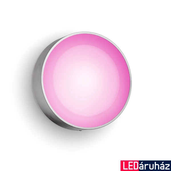 Philips Hue Daylo kültéri inox fali/mennyezeti lámpa, White and Color Ambiance, 15W, 1050lm, RGBW 2000-6500K, IP44, 1746547P7