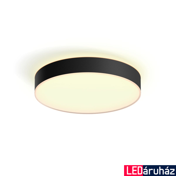 Philips Hue Enrave L fekete mennyezeti LED lámpa, White Ambiance, 33,5W, 4300lm, 2200-6500K változtatható fehér + DimSwitch, 4116030P6