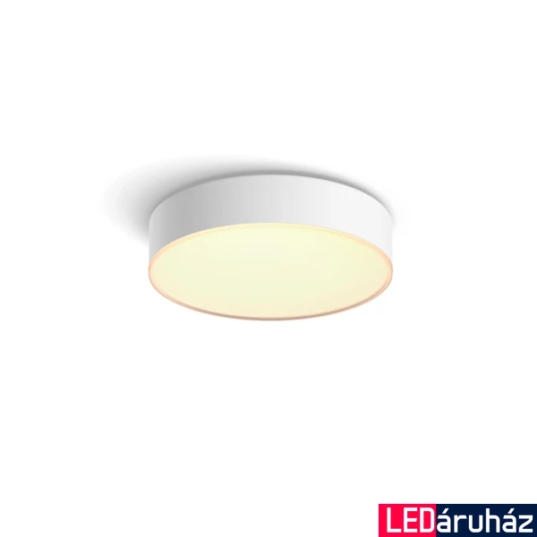 Philips Hue Enrave S fehér mennyezeti LED lámpa, White Ambiance, 9,6W, 1220lm, 2200-6500K változtatható fehér + DimSwitch, 4115831P6