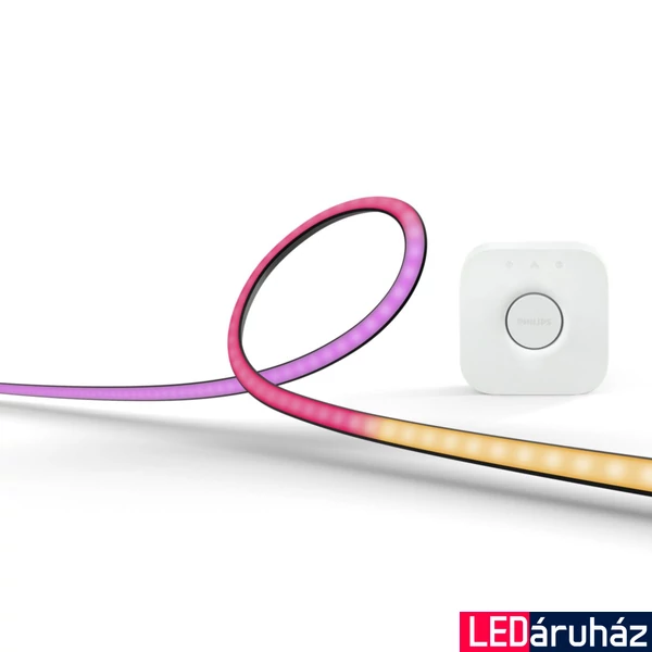 Philips Hue Gradient PC strip White and Color Ambiance LED szalag és Bridge, 1db 24-27" monitorhoz, 8719514434639