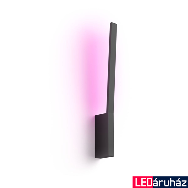 Philips Hue Liane fekete fali LED lámpa, White and Color Ambiance, 12,2W, 850lm, RGBW 2000-6500K, 8719514343429
