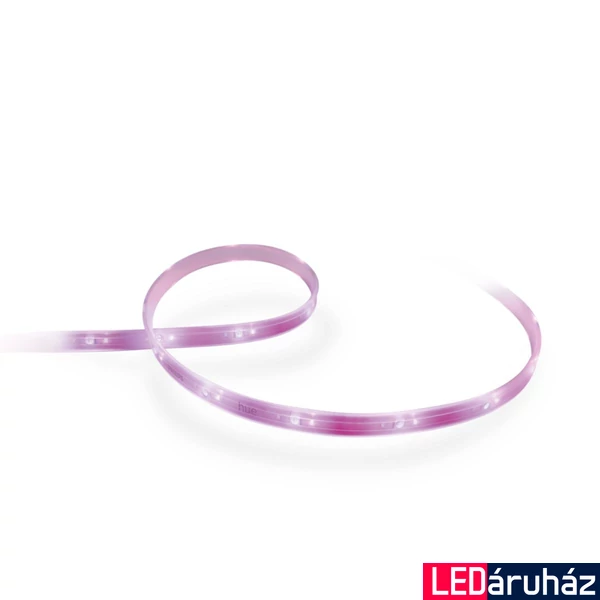 Philips Hue LightStrip Plus LED szalag, White and Color Ambiance, 11,5W, RGB+W+WW 2000-6500K, 2m, csatlakozóval, EU adapterrel, 8718699703424