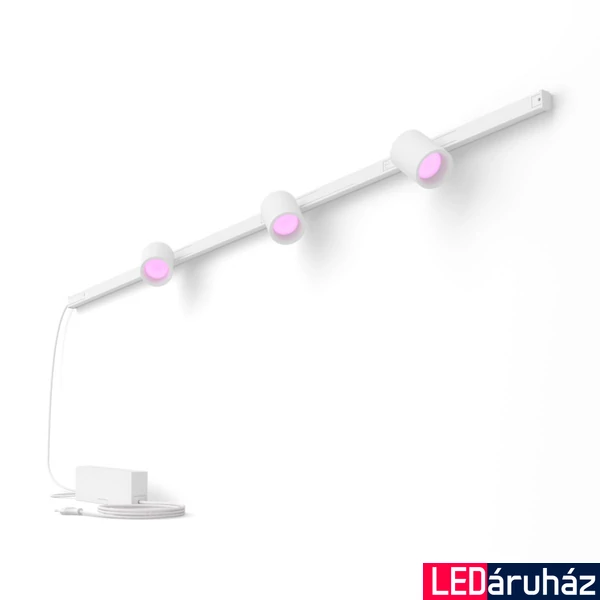 Philips Hue Perifo fehér fali kezdő szett, 3db spotlámpával, White and Color Ambiance, 3x5,2W, 3x510lm, RGBW 2000-6500K, 8719514407862