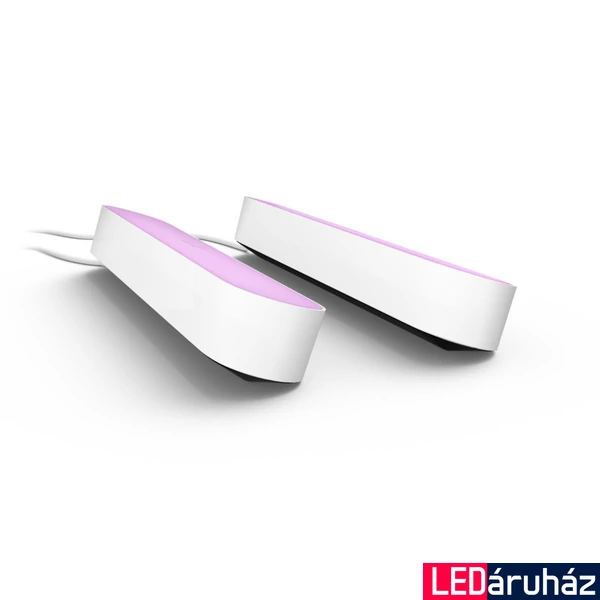 Philips Hue Play dupla csomag, 2xfénysáv + tápegység, fehér, White and Color Ambiance, 6,6W, 530lm, RGBW 2000-6500K, 7820231P7 