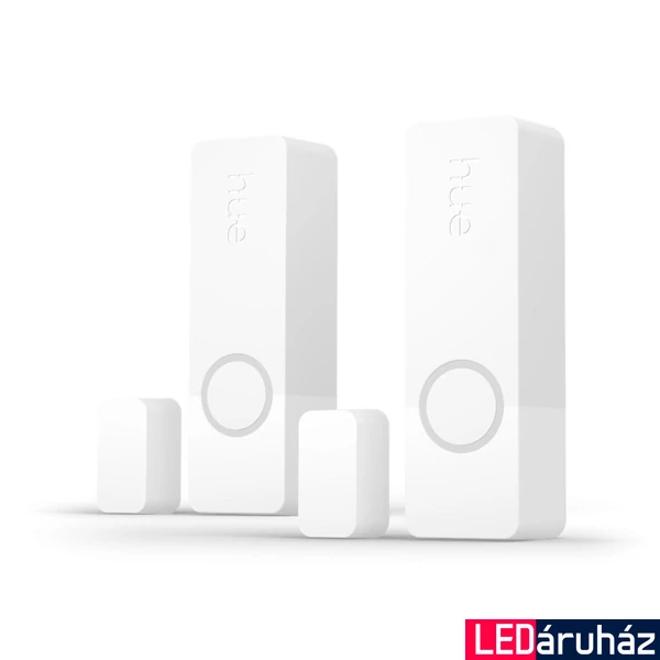 Philips Hue Secure okos nyitásérzékelő szenzor duplacsomag, vezeték nélküli, ajtóra, ablakra szerelhető, elemes, fehér, 8719514487222