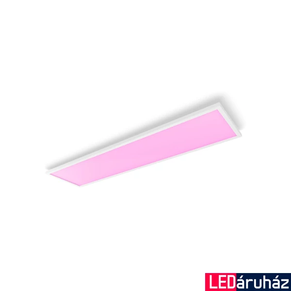Philips Hue Surimu fehér mennyezeti LED panel, 120x30cm, White and Color Ambiance, 60W, 4150lm, RGBW 2000-6500K, 8719514355057