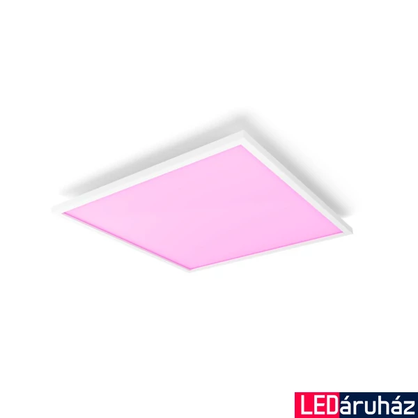 Philips Hue Surimu fehér mennyezeti LED panel, 60x60cm, White and Color Ambiance, 60W, 4150lm, RGBW 2000-6500K, 8719514355071