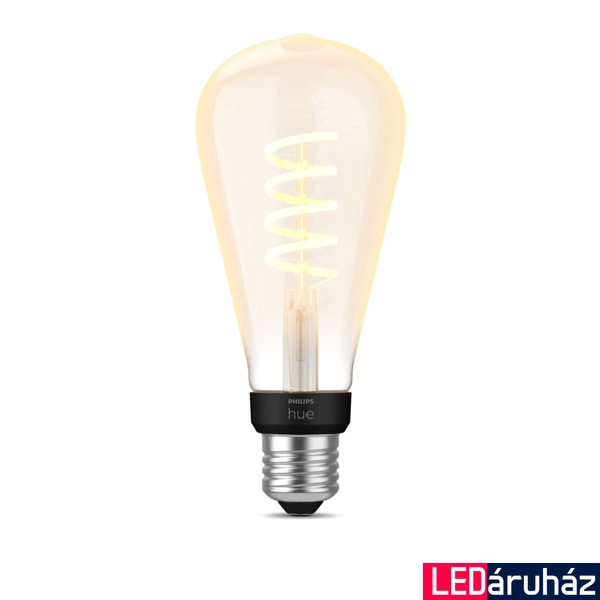 Philips Hue White Ambiance ST72 E27 LED filament vintage fényforrás, 7W, 550lm, 2200-4500K változtatható fehér, 8719514301504