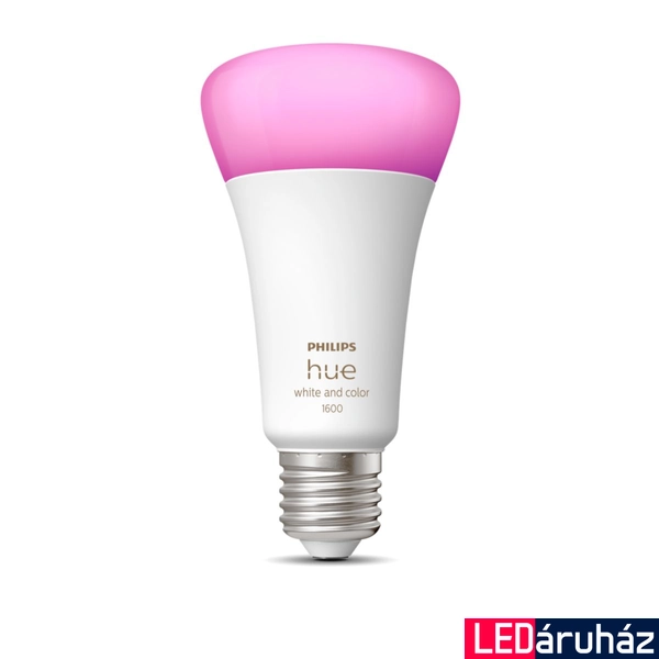 Philips Hue White and Color Ambiance A67 E27 LED fényforrás, 13,5W, 1600lm, RGBW 2000-6500K, 8719514288157
