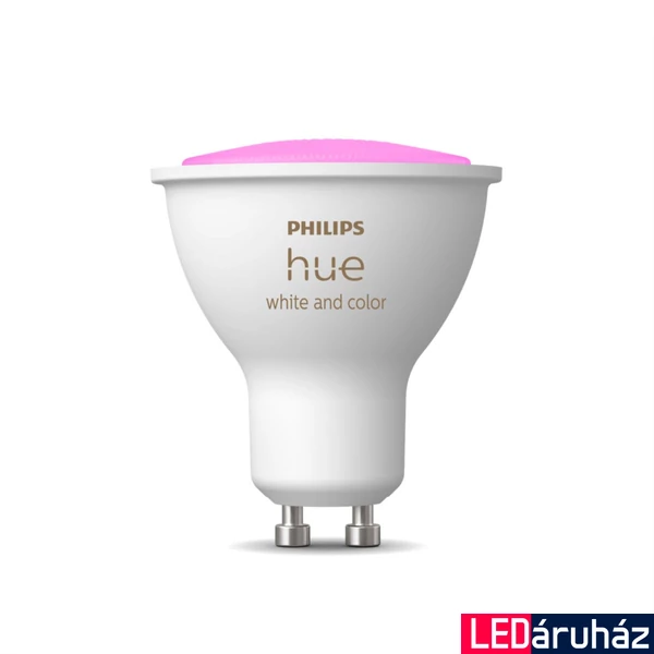 Philips Hue White and Color Ambiance GU10 LED spot fényforrás, 5W, 350lm, RGBW 2000-6500K,, 8719514339880