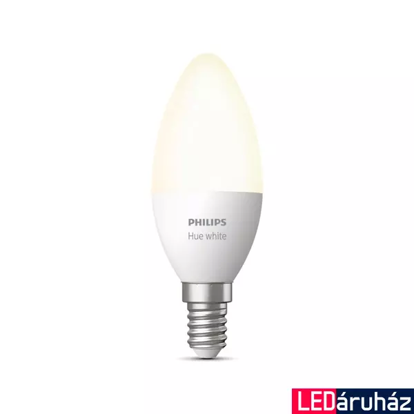Philips Hue White E14 LED gyertya fényforrás, 5,5W, 470lm, 2700K melegfehér, 8719514320666