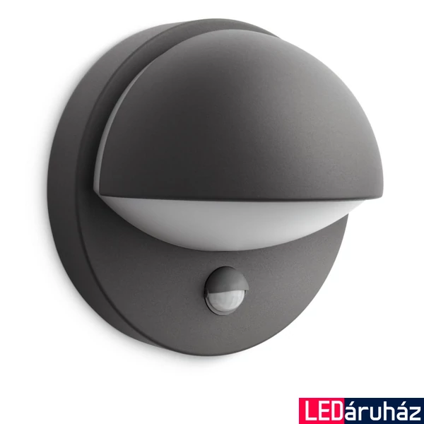 Philips June kültéri fali lámpa, mozgásérzékelővel, E27 foglalattal, max. 1x42W, 8719514385306
