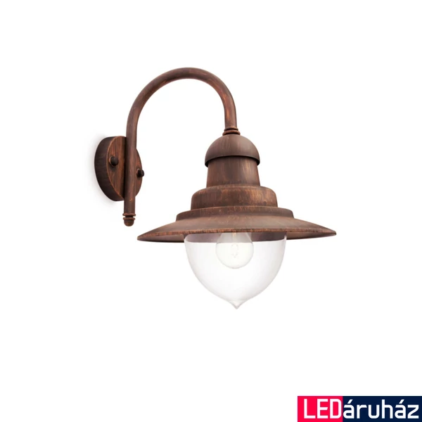 Philips Raindrop kültéri fali lámpa, E27 foglalattal, max. 1x60W, 01652/06/PN