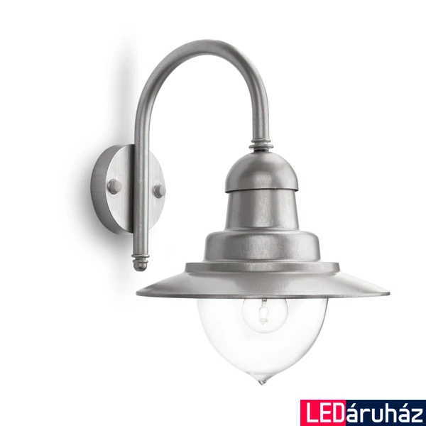 Philips Raindrop kültéri fali lámpa, E27 foglalattal, max. 1x60W, 01652/52/PN