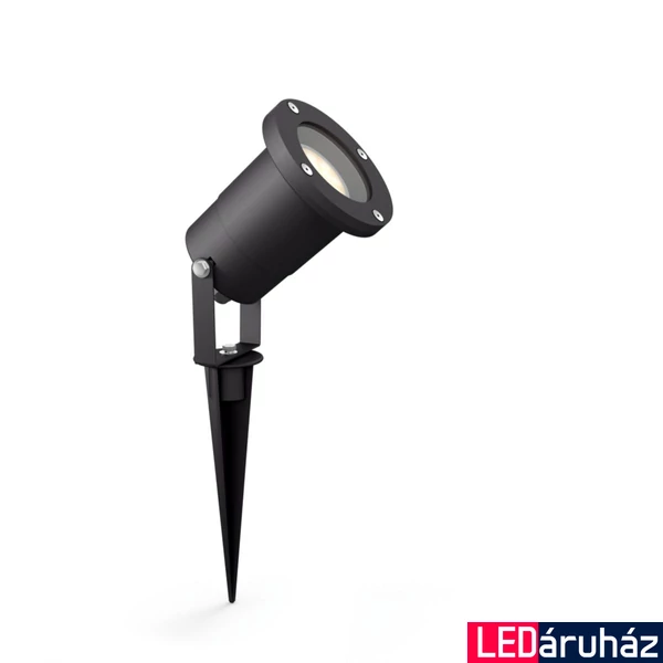 Philips PuLED kültéri leszúrható lámpa, 2700K melegfehér, GU10 foglalattal, 1x5W, 350 lm, 17481/30/P0