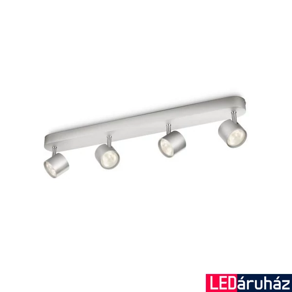 Philips STAR spotlámpa, 2700K melegfehér, beépített LED, 4x4,5W, 2000 lm, 56244/48/16