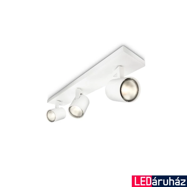 Philips Runner spotlámpa, GU10 foglalattal, max. 3x20W, 53093/31/12