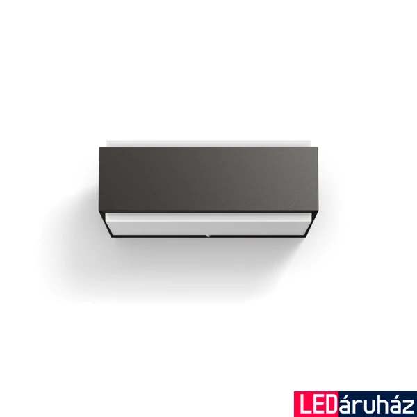 Philips Stratosphere antracit kültéri fali LED lámpa, beépített LED, 4000K természetes fehér, 2x4,5W, IP44, 1648793P3