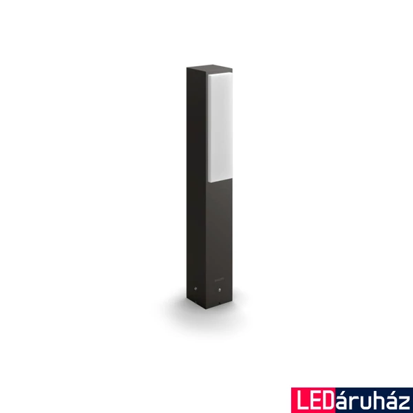 Philips Stratosphere antracit kültéri LED állólámpa, beépített LED, 4000K természetes fehér, 2x4,5W, IP44, 42 cm magas, 1648893P3