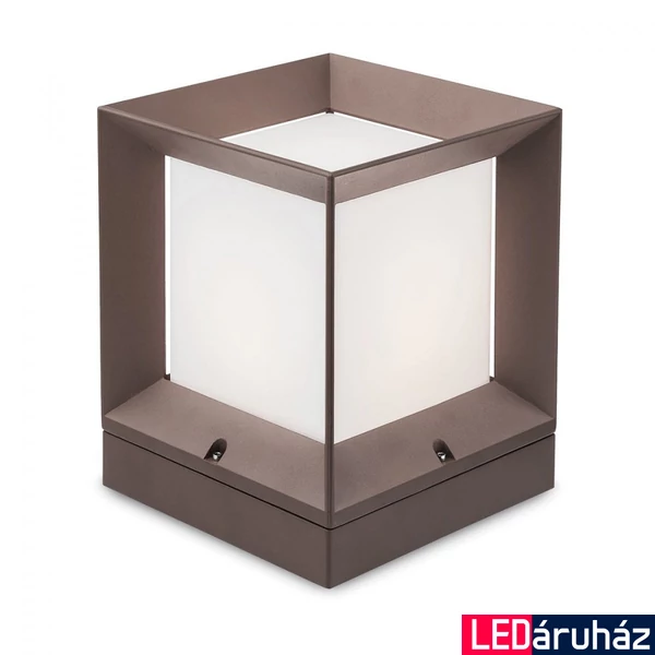 Állólámpa, sötétbarna, fehér, E27, Redo Landmark 9171