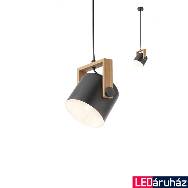 Függeszték, fekete, E27, Redo Smarterlight Pooh 01-2402