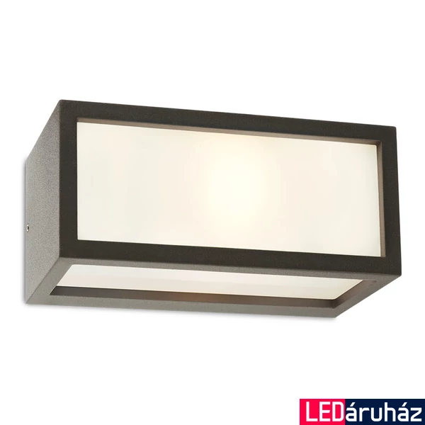 Kültéri Fali/mennyezeti lámpa, szürke, E27, Redo Brick 9896