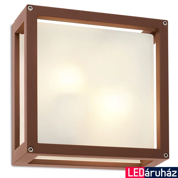 Kültéri Fali/mennyezeti lámpa, barna, E27, Redo Brick 9893