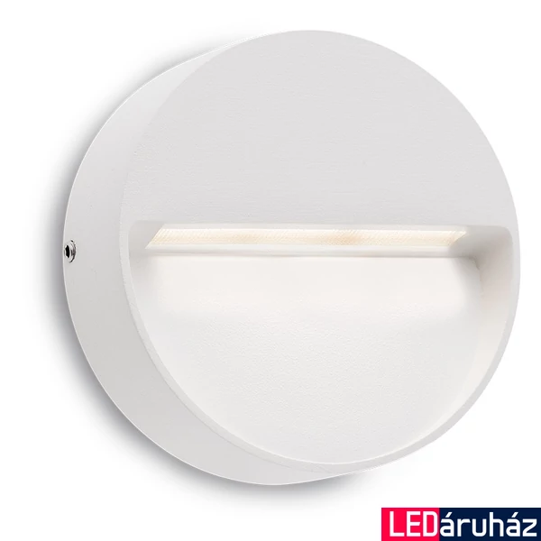 Kültéri Fali lámpa, fehér, 3000K melegfehér, beépített LED, 160 lm, Redo Even 9148