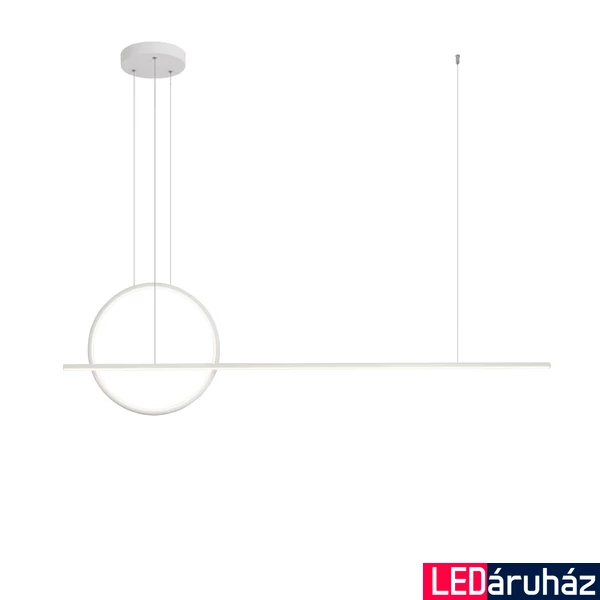 1 ágú függeszték, fehér, 3000K melegfehér, beépített LED, 5145 lm, Redo Giotto 01-1734