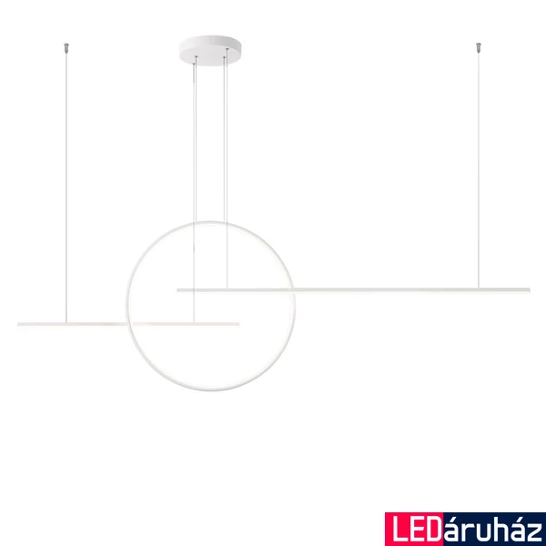 1 ágú függeszték, fehér, 3000K melegfehér, beépített LED, 6864 lm, Redo Giotto 01-1736