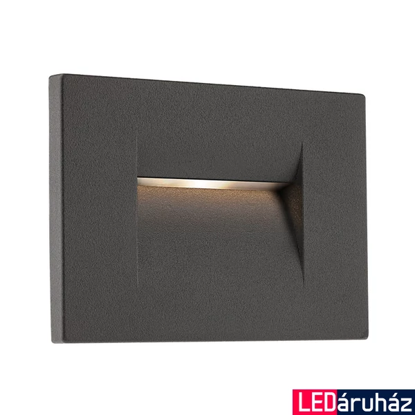Kültéri Beépíthető lámpa, szürke, 3000K melegfehér, beépített LED, 106 lm, Redo Inner 9636