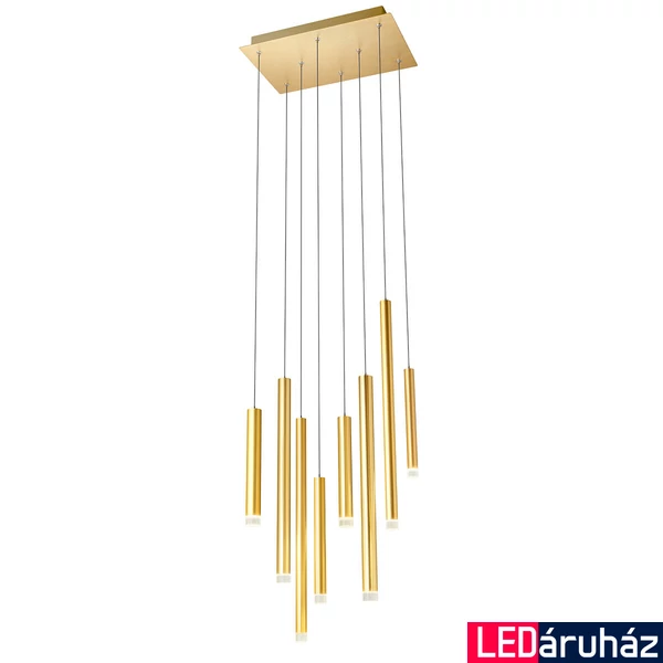 Több ágú függeszték, arany, 3000K melegfehér, beépített LED, 2176 lm, Redo Madison 01-2046