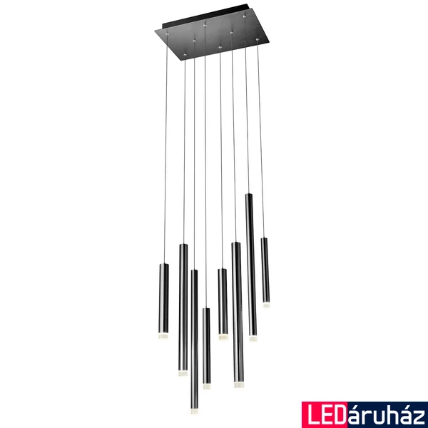 Több ágú függeszték, fekete, 3000K melegfehér, beépített LED, 2176 lm, Redo Madison 01-2048