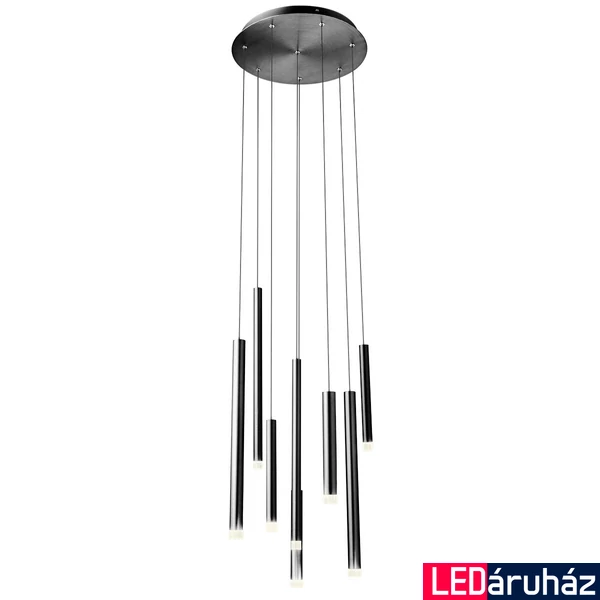 Több ágú függeszték, fekete, 3000K melegfehér, beépített LED, 2176 lm, Redo Madison 01-2052