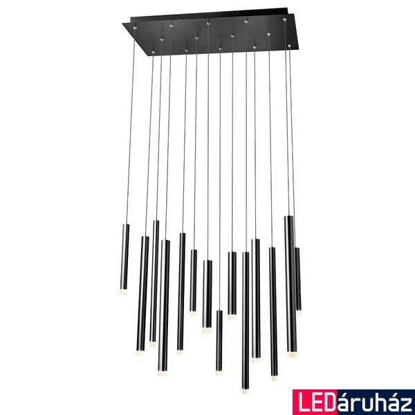 Több ágú függeszték, fekete, 3000K melegfehér, beépített LED, 3808 lm, Redo Madison 01-2056