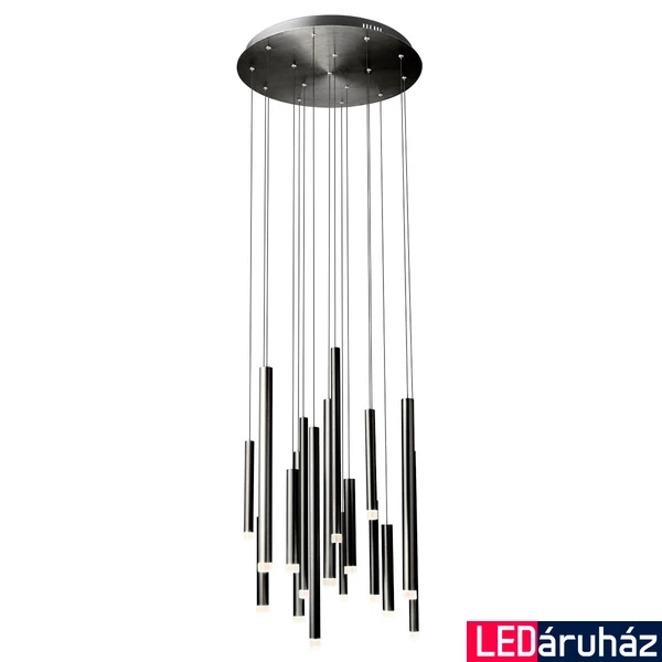 Több ágú függeszték, fekete, 3000K melegfehér, beépített LED, 4352 lm, Redo Madison 01-2060