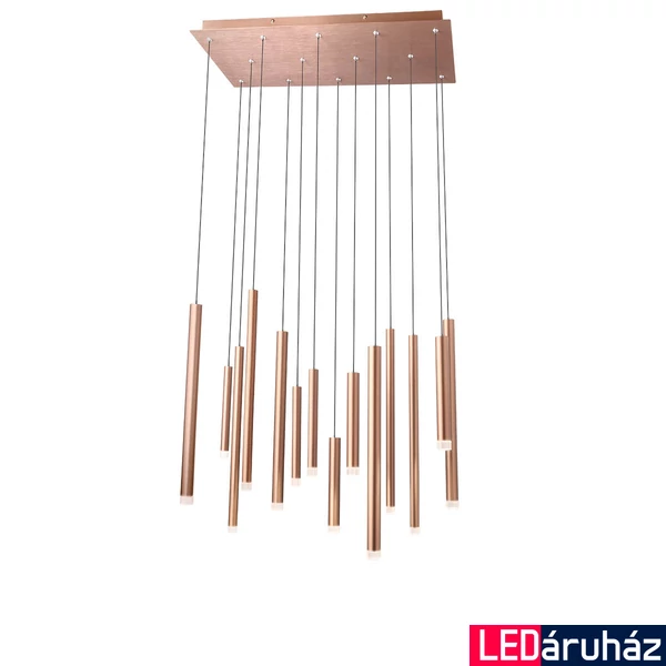Több ágú függeszték, rosegold, 3000K melegfehér, beépített LED, 3808 lm, Redo Madison 01-2055