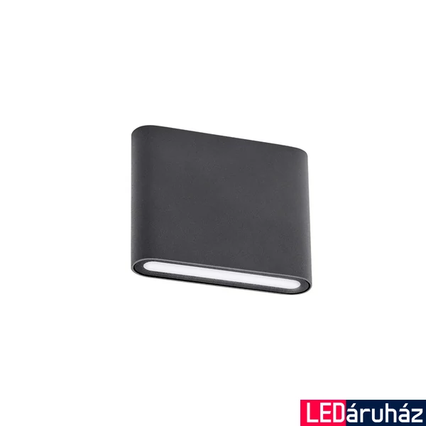 Kültéri Fali lámpa, szürke, 3000K melegfehér, beépített LED, 300 lm, Redo Pocket 9052