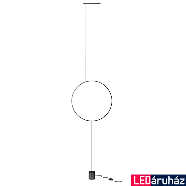 Állólámpa, fekete, 3000K melegfehér, beépített LED, 1242 lm, Redo Slick 01-2197