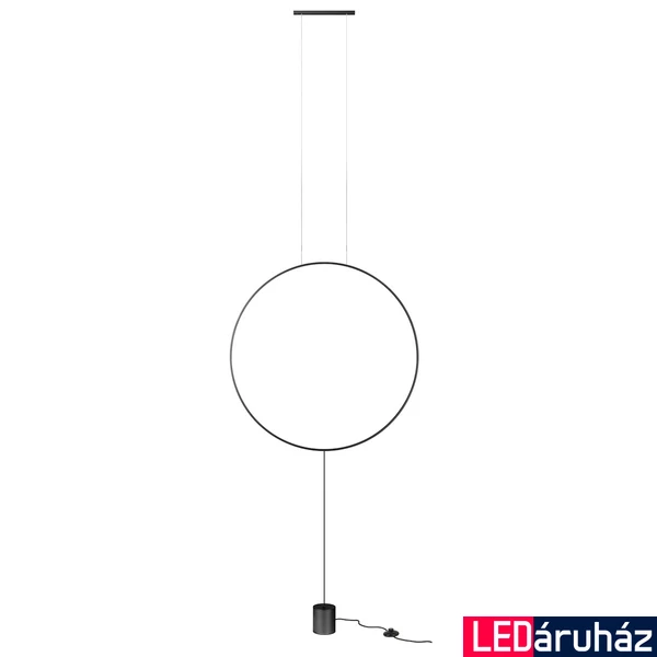 Állólámpa, fekete, 3000K melegfehér, beépített LED, 1735 lm, Redo Slick 01-2199