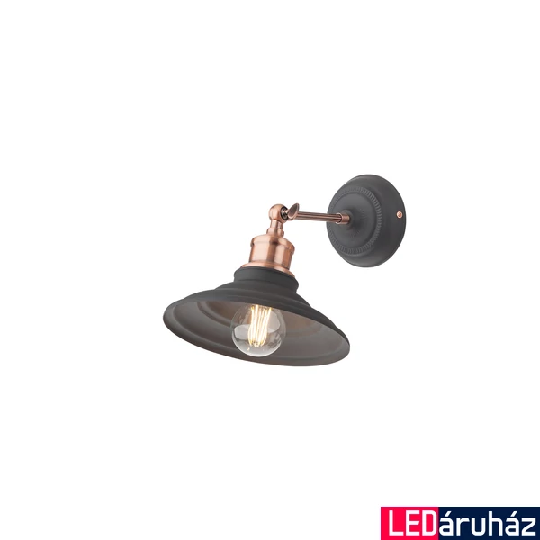 Fali lámpa, fekete, E27, Redo Smarterlight Spinner 01-1289