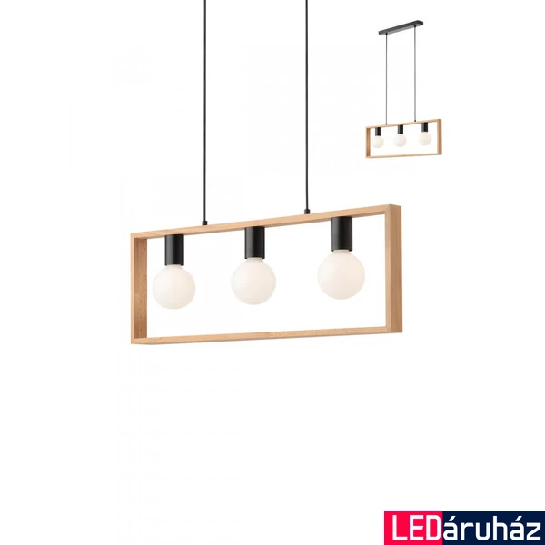 Több ágú függeszték, fekete, E27, Redo Smarterlight Timber 01-1665