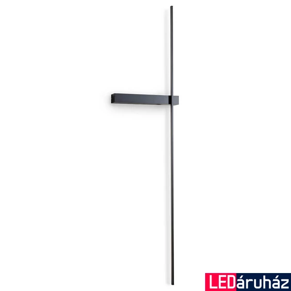 Fali lámpa, fekete, 3000K melegfehér, beépített LED, 869 lm, Redo Tangent 01-2201