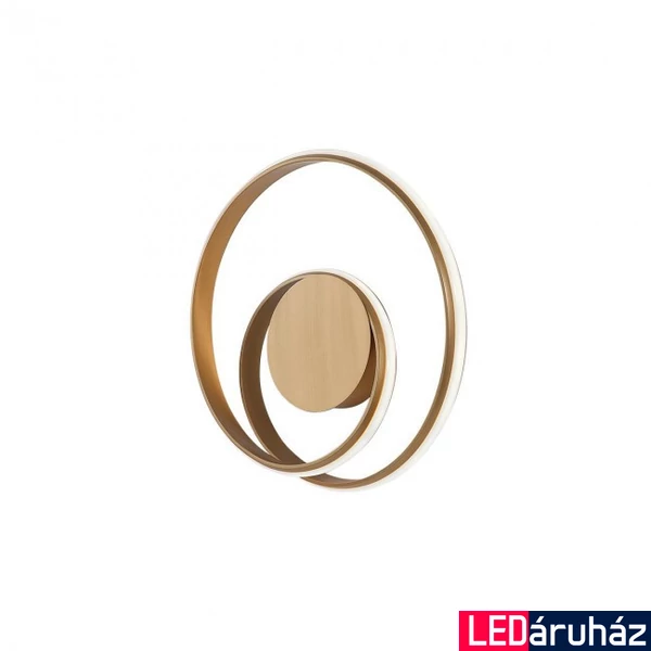 Fali lámpa, bronz, 4000K természetes fehér, beépített LED, 2766 lm, Redo Torsion 01-1885