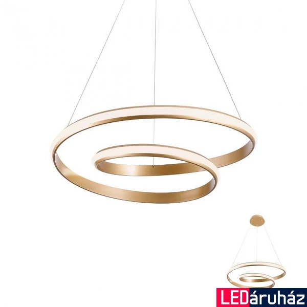 1 ágú függeszték, bronz, 4000K természetes fehér, beépített LED, 3498 lm, Redo Torsion 01-1889