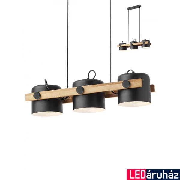 Több ágú függeszték, fekete, E27, Redo Smarterlight Pooh 01-2403